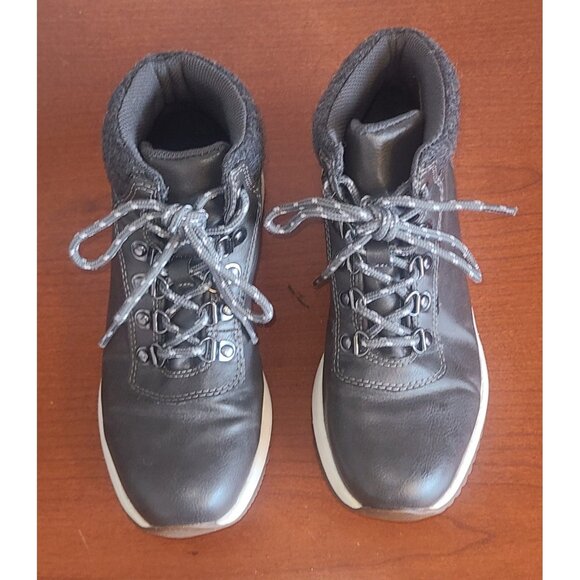 KHOMBU Women's Ankle Boots Clara All-Weather Shoes Gray Lace-Up Nice! - Picture 6 of 10